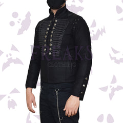 Steampunk Military Wool Jacket Men