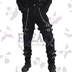 Red Threads Gothic Bondage Chains Pant