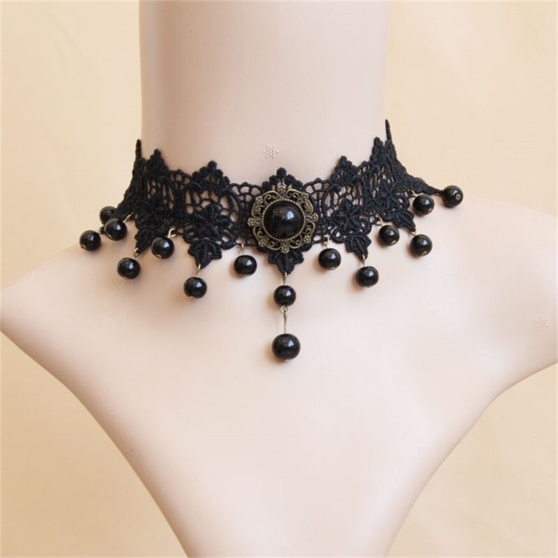 Party Girls Necklace Women Gothic Jewelry Vintage Choker