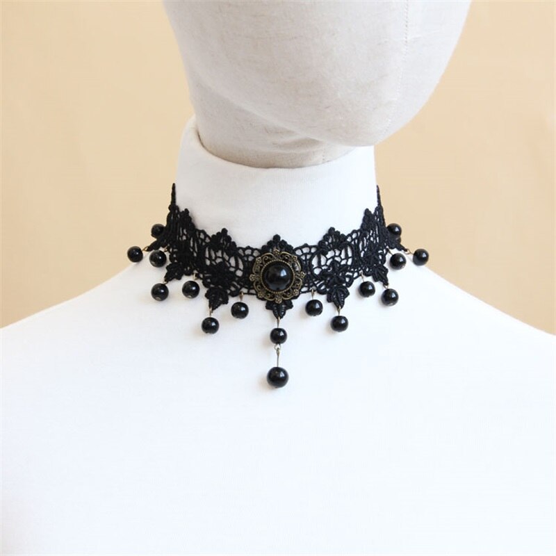 Party Girls Necklace Women Gothic Jewelry Vintage Choker