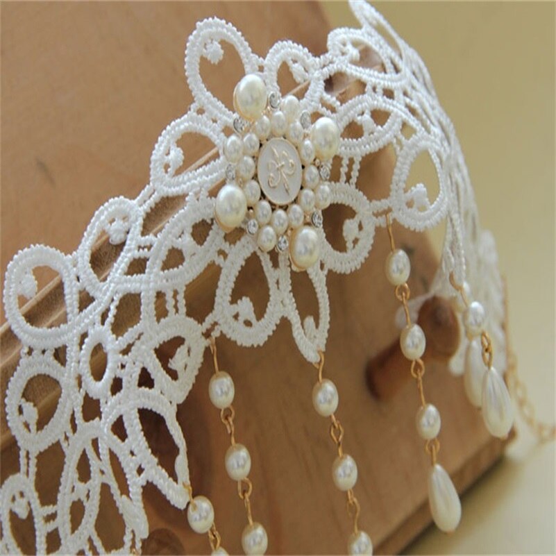 YiYaoFa Vintage Lace Choker Necklace for Women Accessories Gothic Jewelry Collar Statement Necklace Lady Wedding Jewelry GN-63