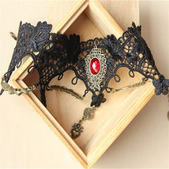 Vintage Lace Choker Necklace for Women Accessories Gothic Jewelry False Collar Statement Necklace Lady Party Jewelry GN-53