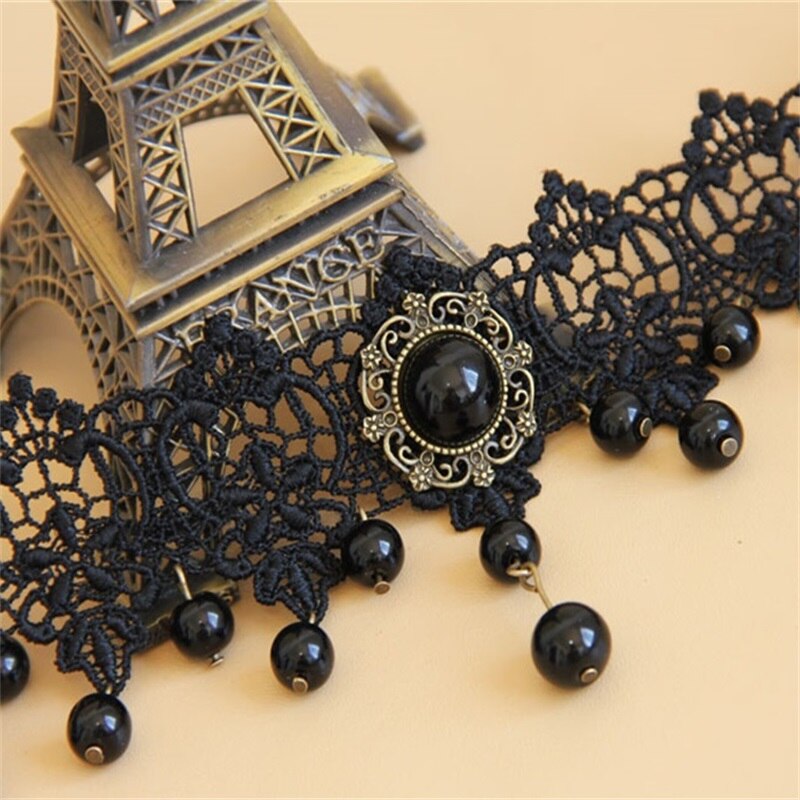 Party Girls Necklace Women Gothic Jewelry Vintage Choker