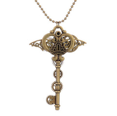 Vintage Steampunk Key Shape Necklace Pendant