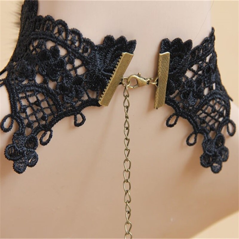 YiYaoFa Gothic Jewelry Vintage Lace Necklace & Pendant Women Accessories Choker Necklace False Collar Statement Necklace GN-130