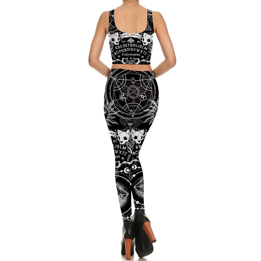 Ouiji Witchcraft Leggings 3D Printed High Waist Women Leggings