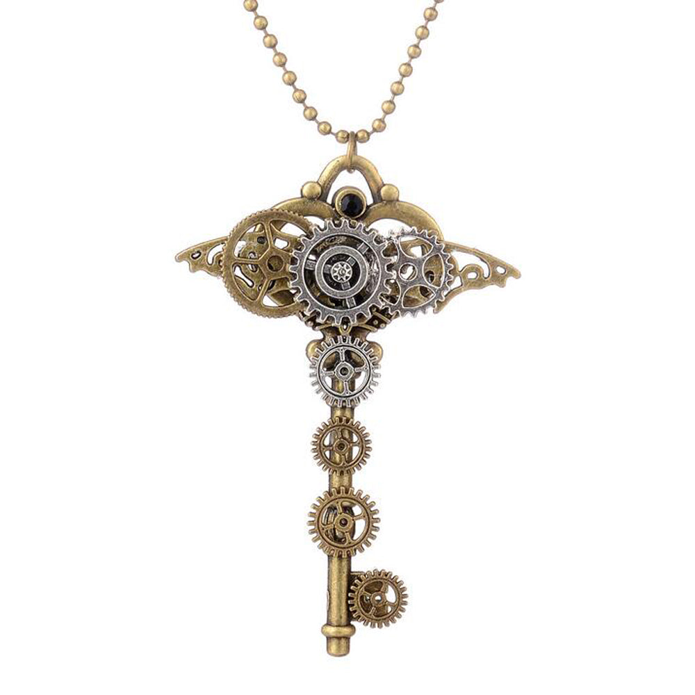 Vintage Steampunk Key Shape Necklace Pendant