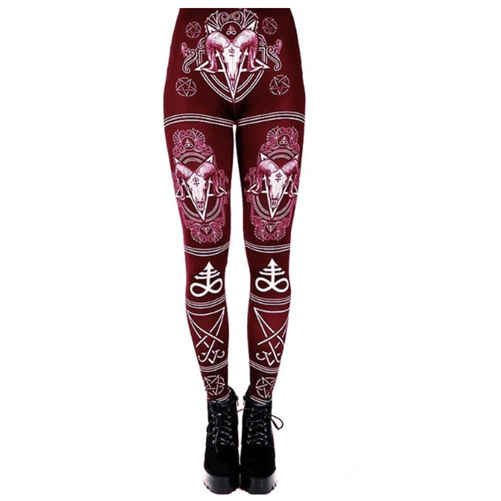 Women Gothic Sexy Legging Animal GOAT Fitness Leggings