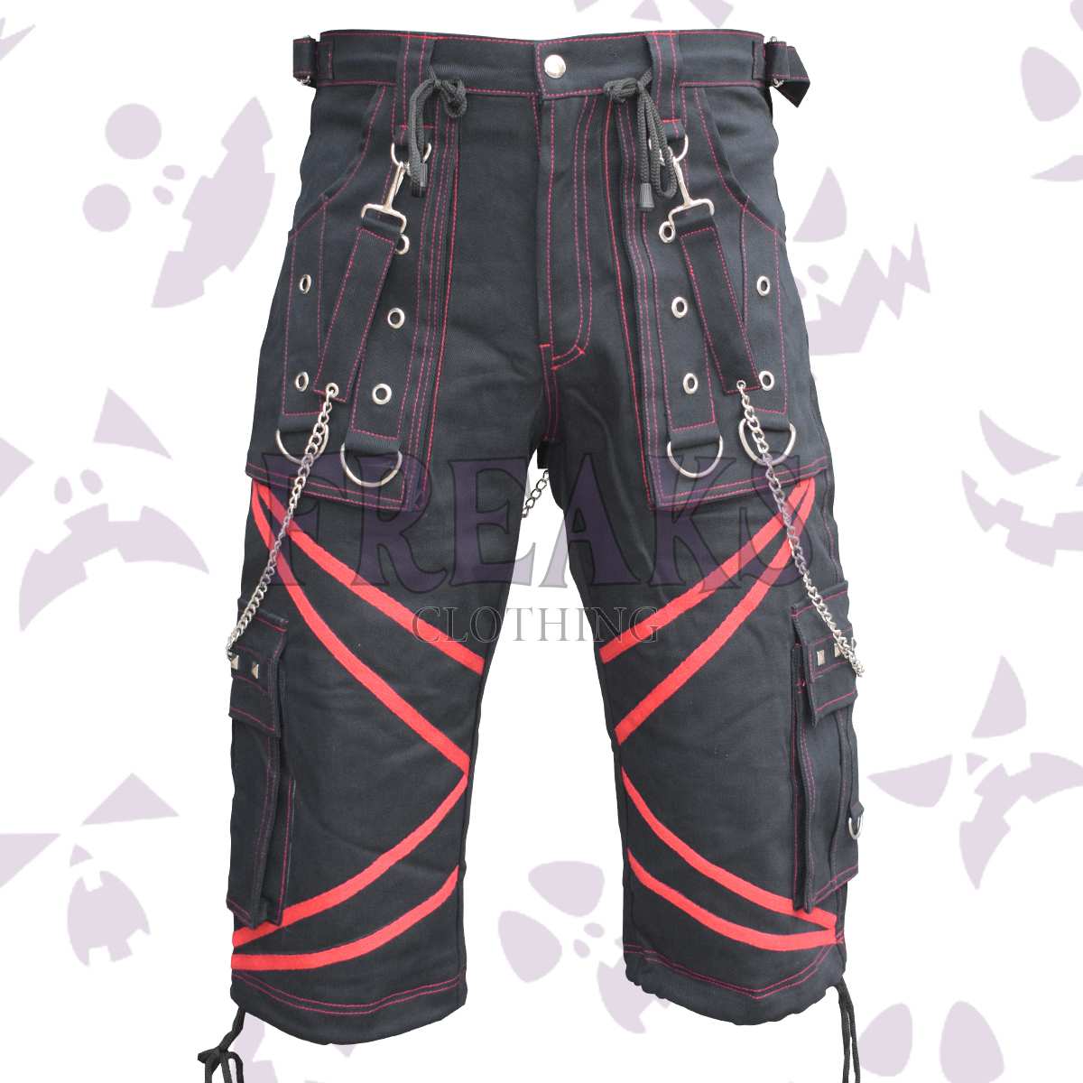 Alien X Inspired Punk Rock Shorts