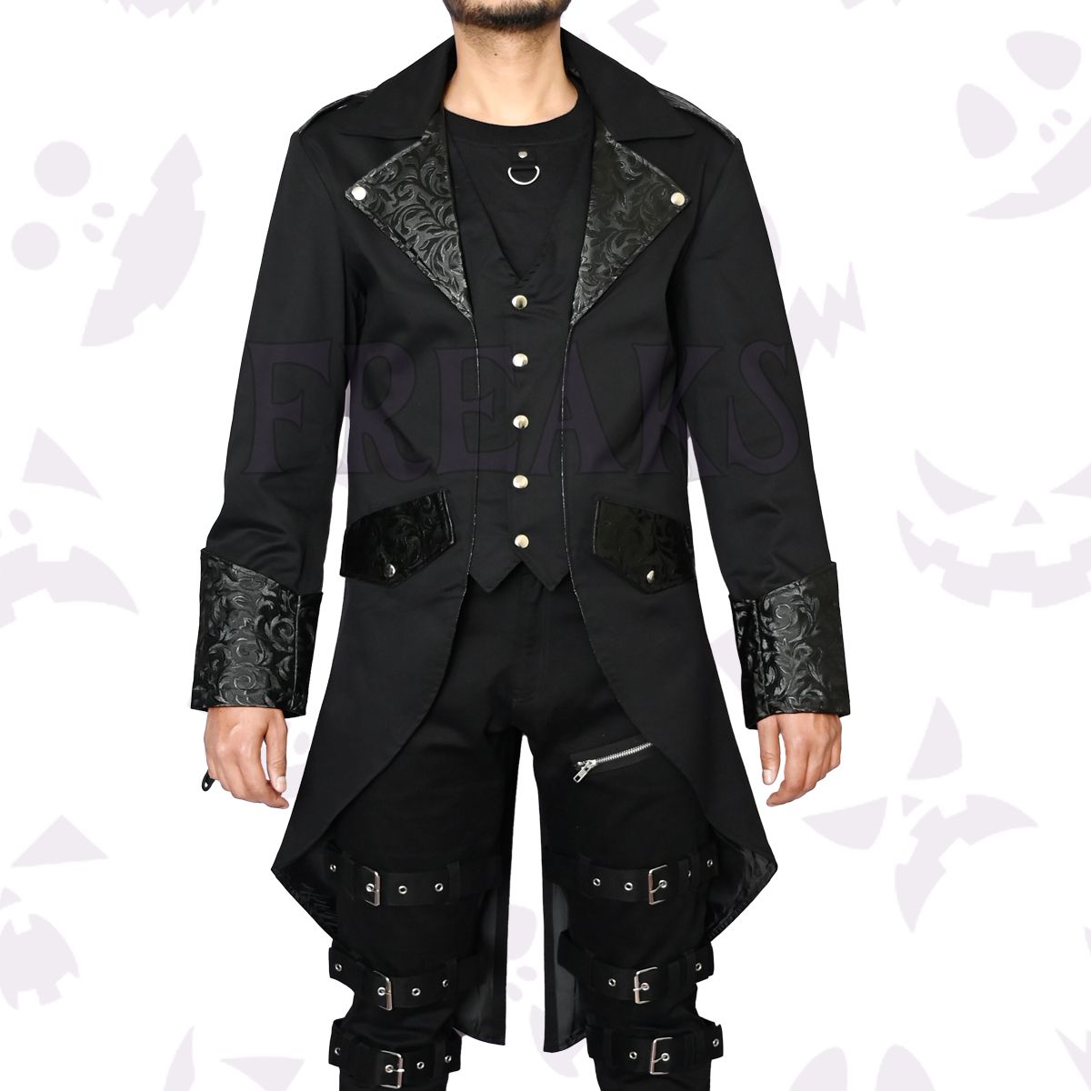 Black Steampunk Tailcoat 