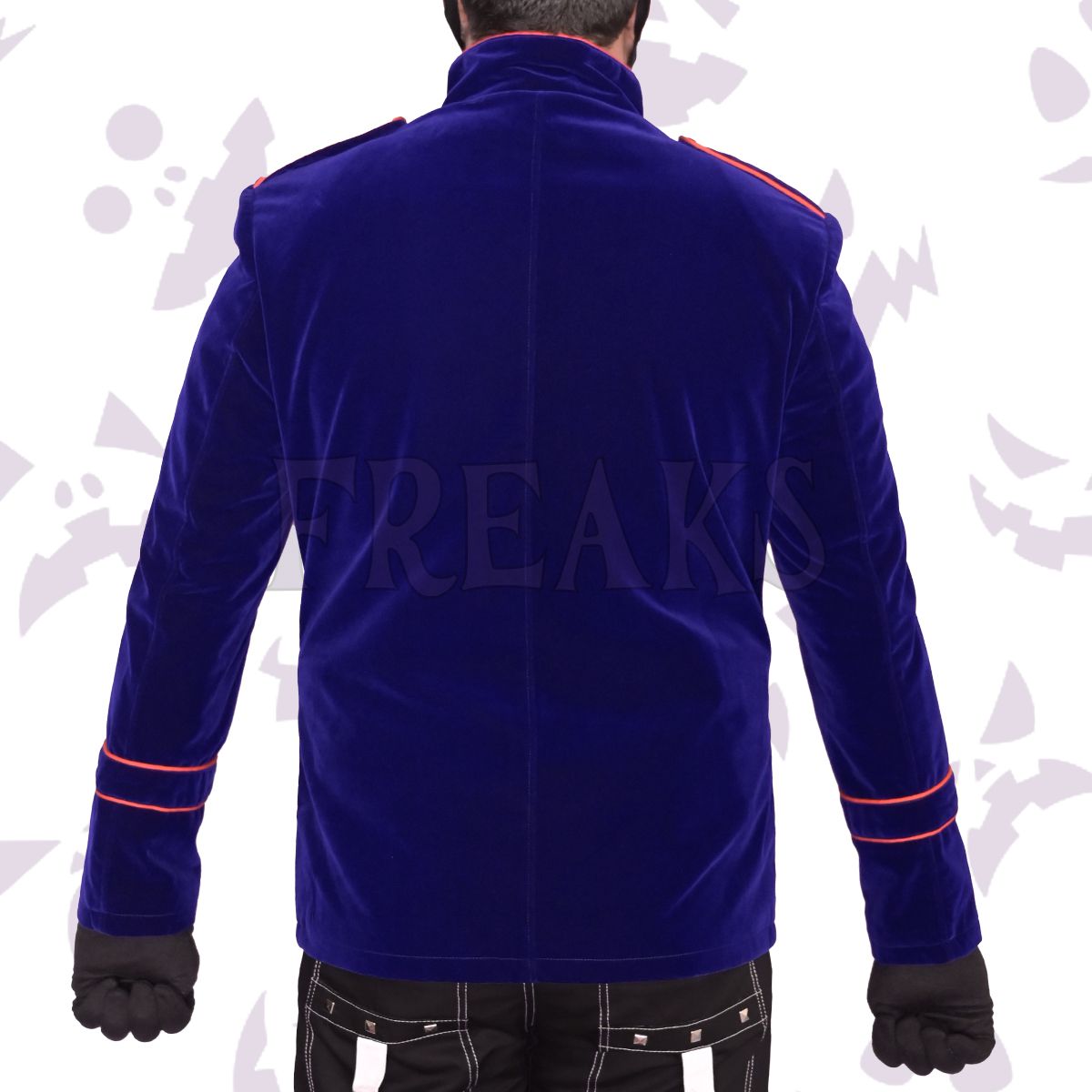 Blue Steampunk Velvet Jacket