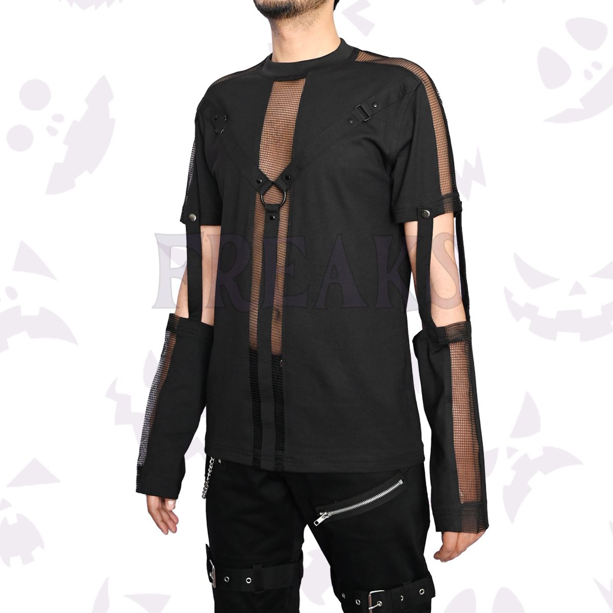 Dark Gothic Long Sleeves Shirt Top