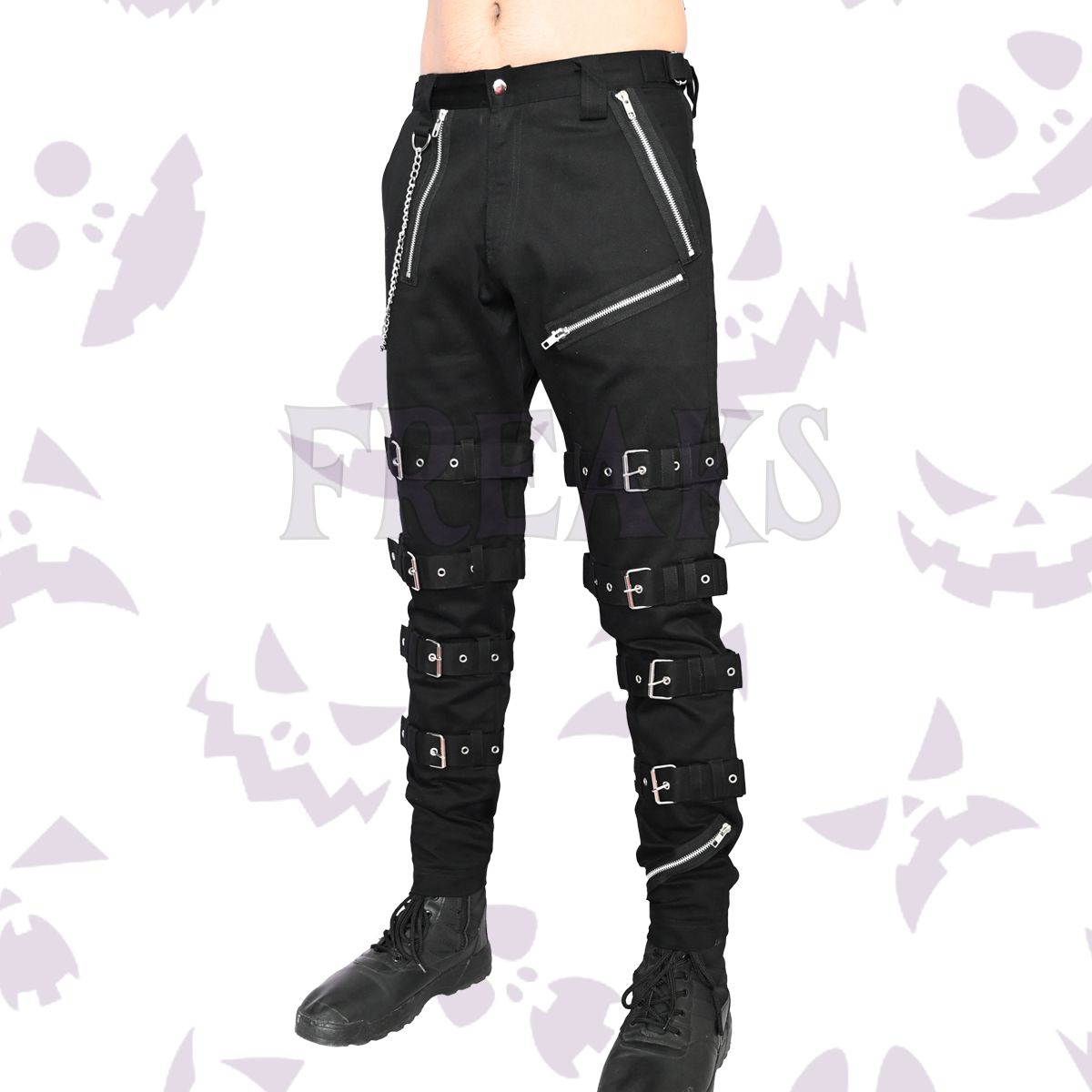 Goth Chains Buckle Pant