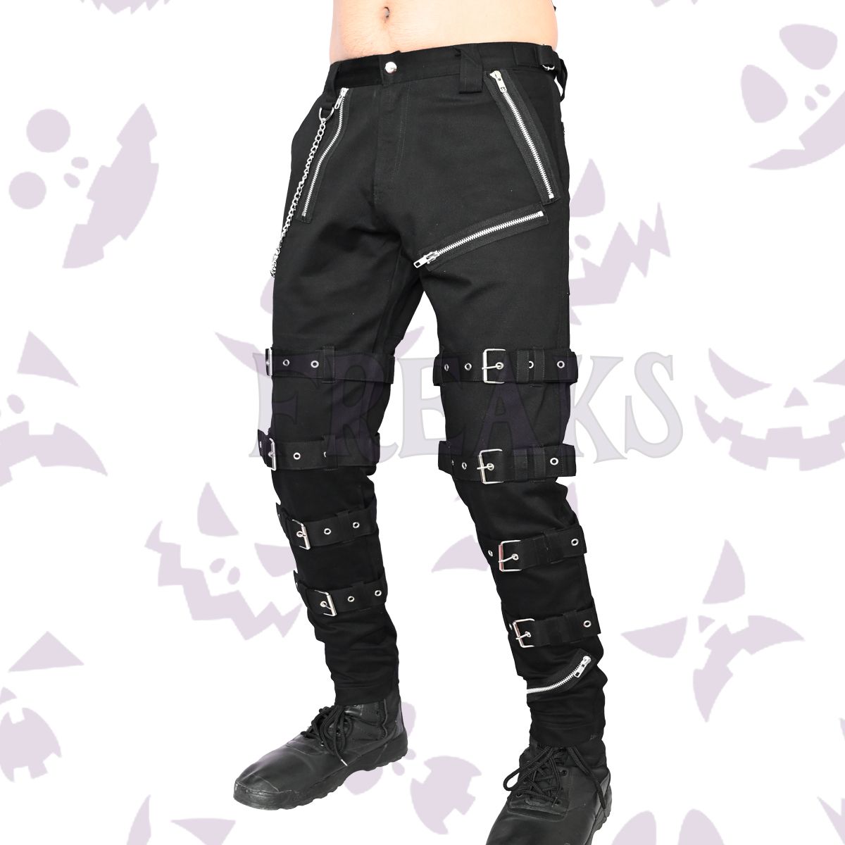 Goth Chains Buckle Pant