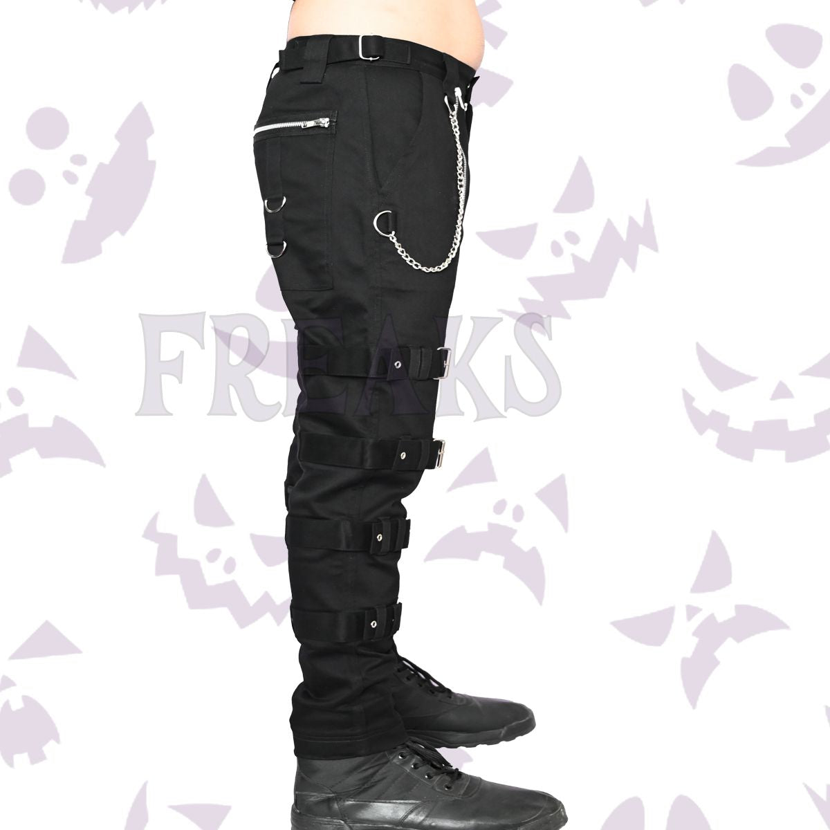 Goth Chains Buckle Pant