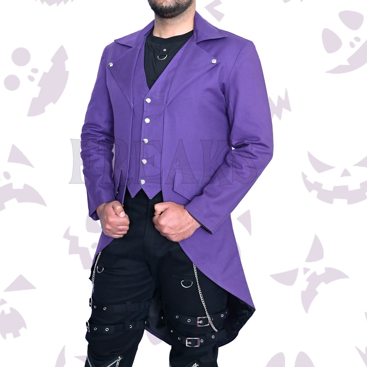 Steampunk Victorian Gothic Purple Tailcoat