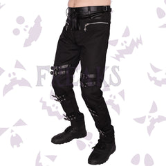 Punk Rock Buckle Straps Pant 