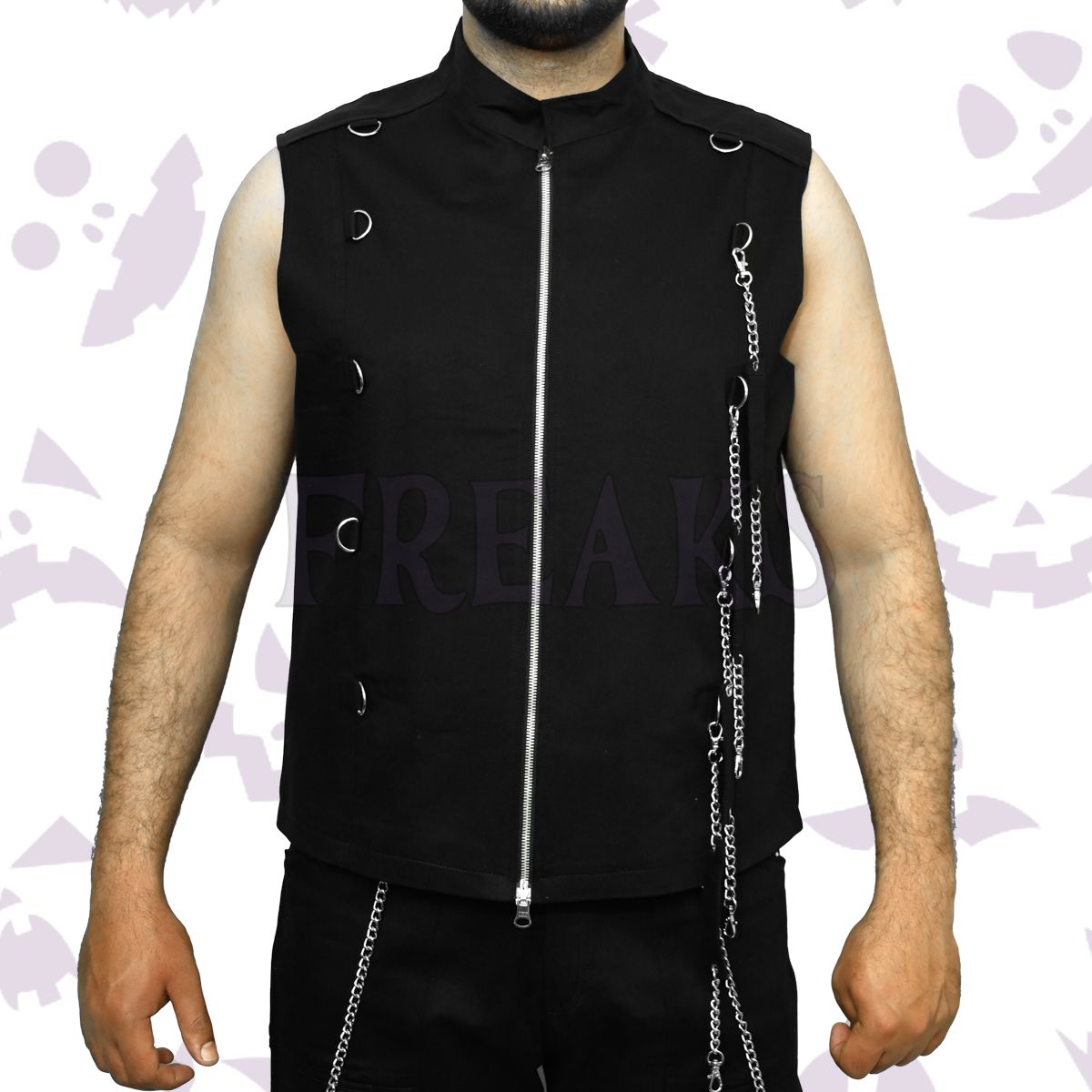 Goth Punk Rock Chains Vest 