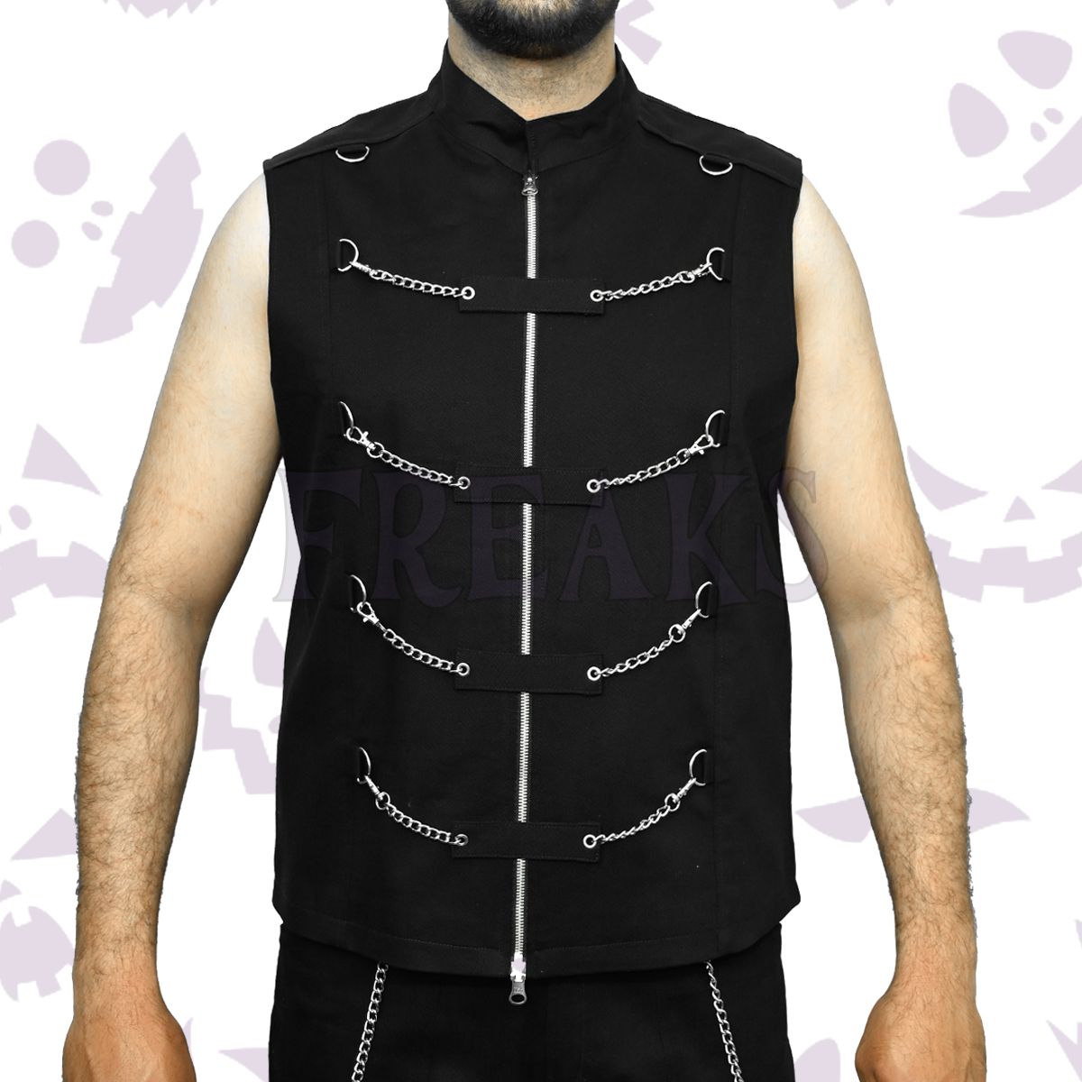 Goth Punk Rock Chains Vest 