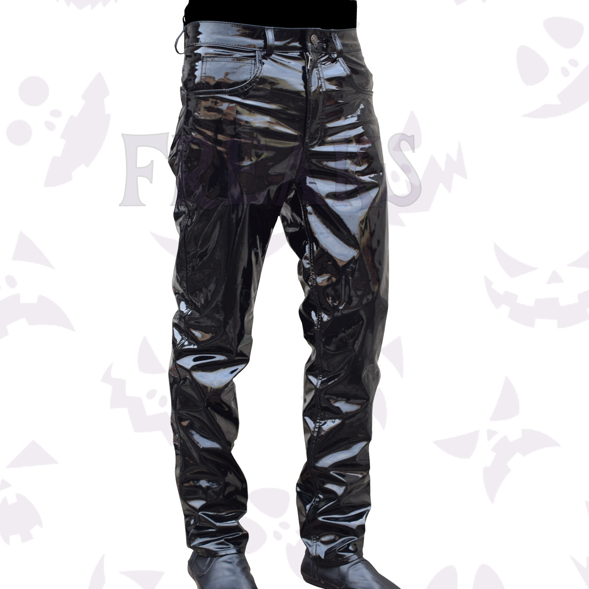 Punk Rock Slim Fit Vinyl Pant