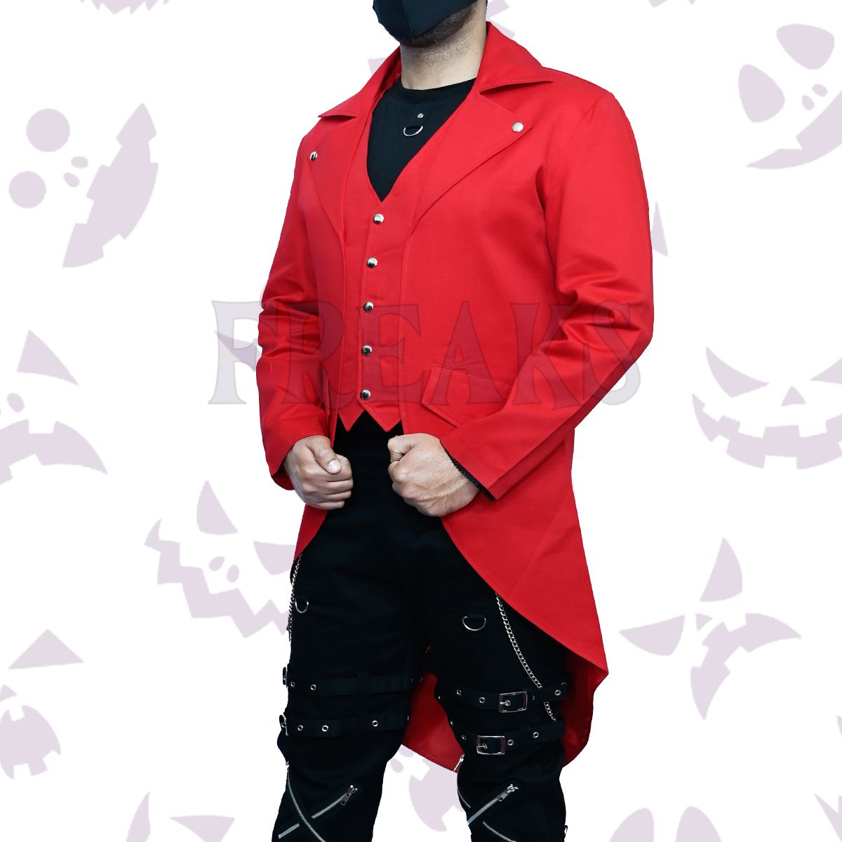 Red Steampunk Victorian Tailcoat