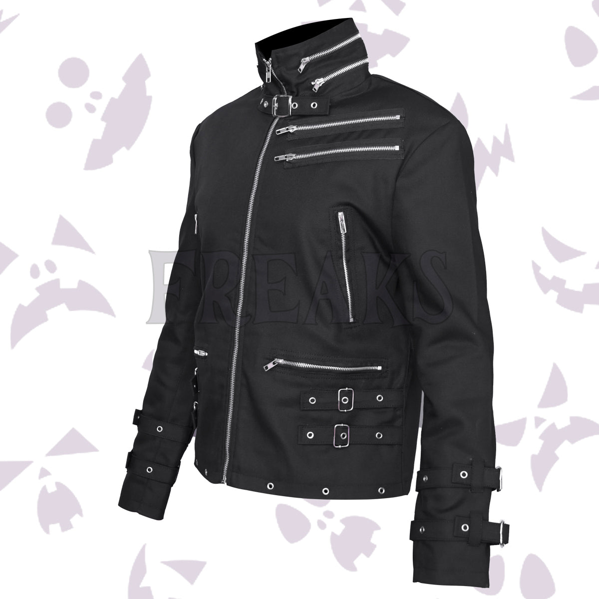 Slim Fit Zipper Gothic Jacket