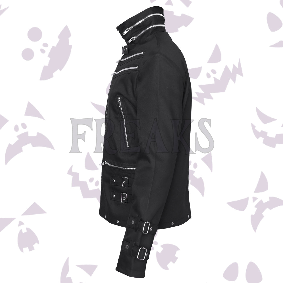 Slim Fit Zipper Gothic Jacket