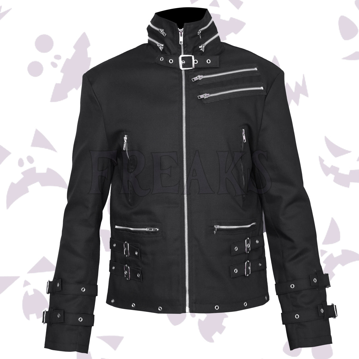 Slim Fit Zipper Gothic Jacket