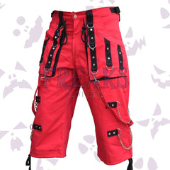 Split Personality Gothic Cargo Shorts
