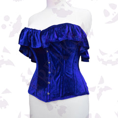 Steampunk Elegance Overbust Velvet Corset