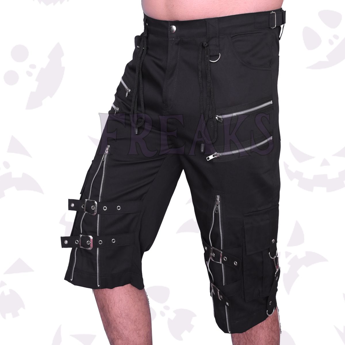 Urban Black Utility Shorts