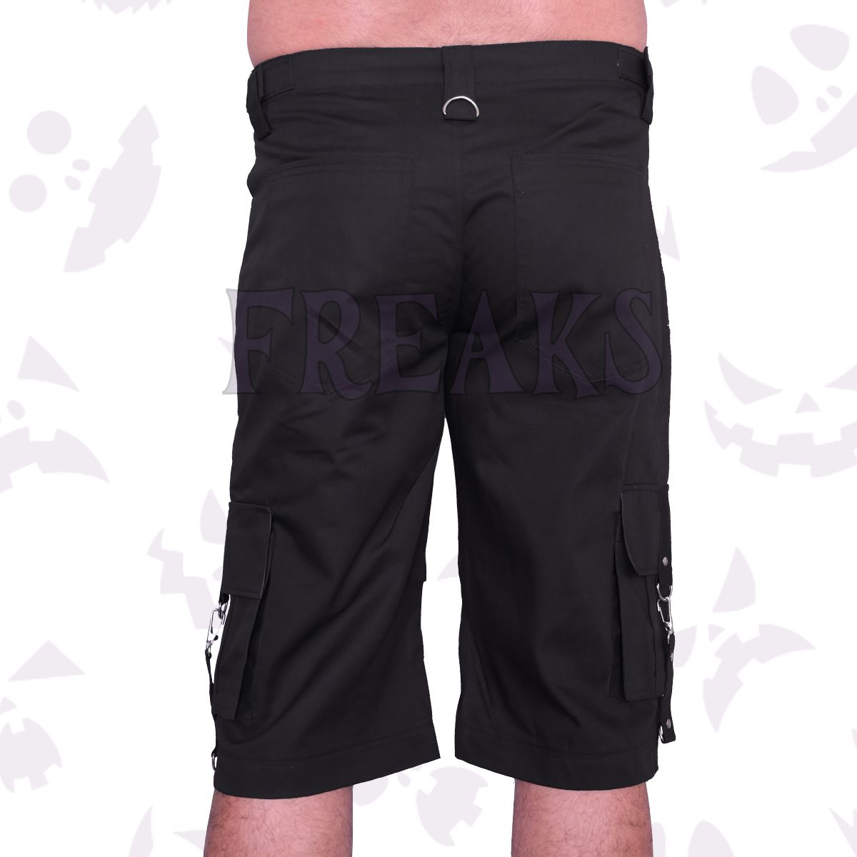 Urban Black Utility Shorts