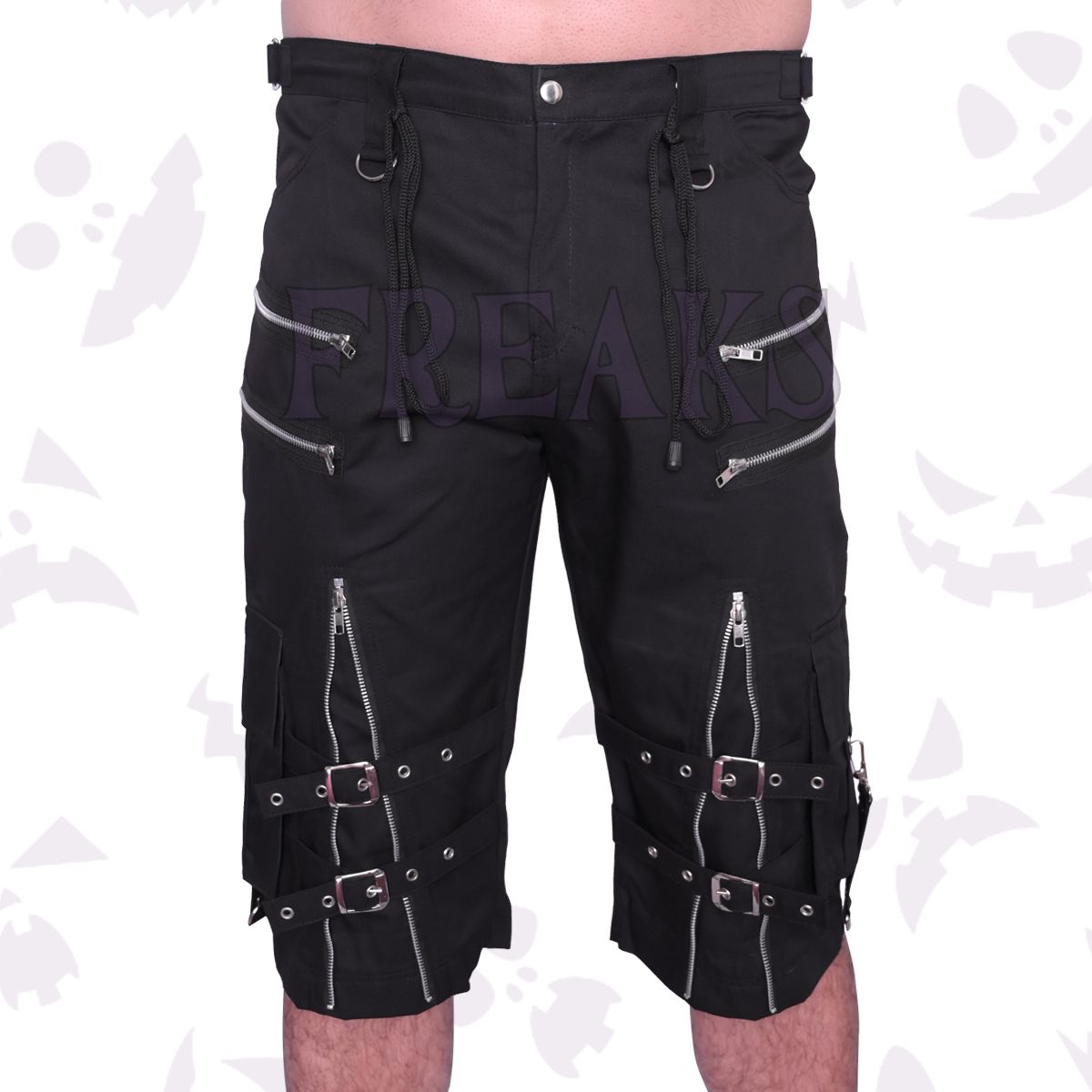 Urban Black Utility Shorts