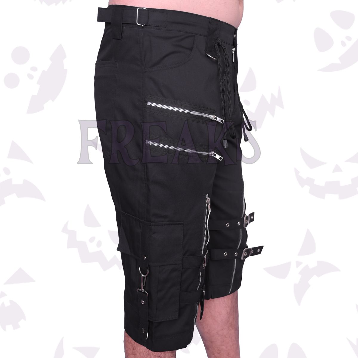 Urban Black Utility Shorts