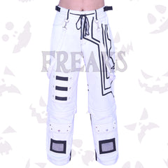 White Goth Cargo Pants