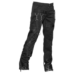 Gothic Slim Fit Silk D-rings Pant Mens